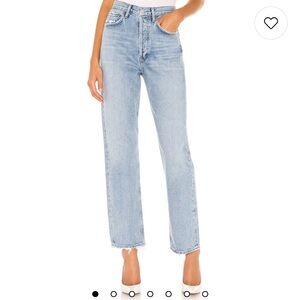 AGOLDE mid rise loose fit in snapshot